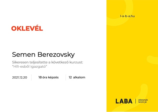 Oklevél