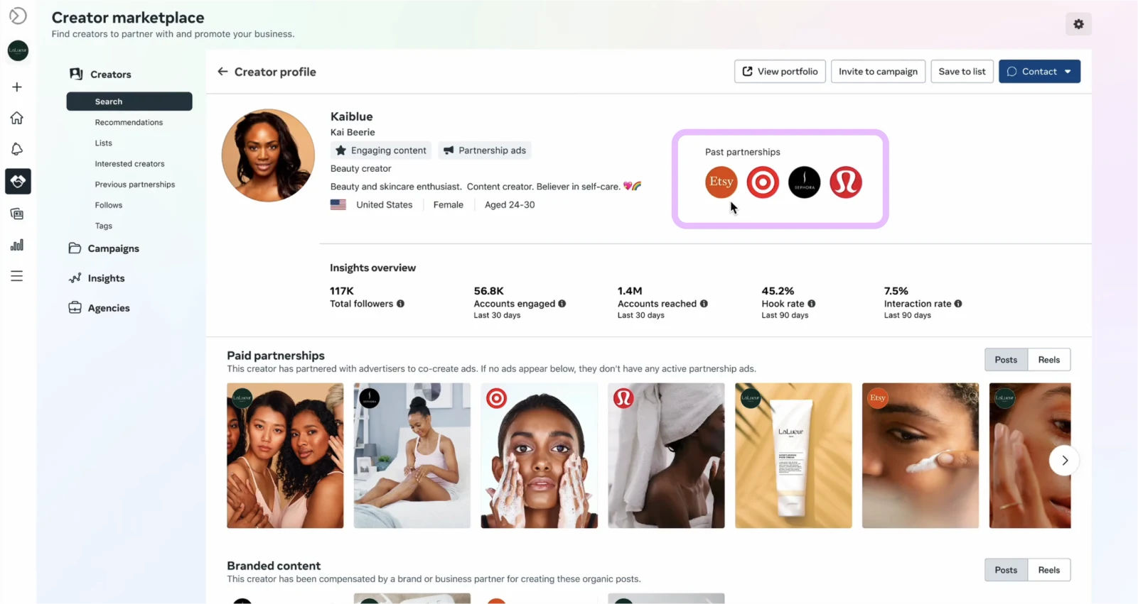 Creator Marketplace Instagram